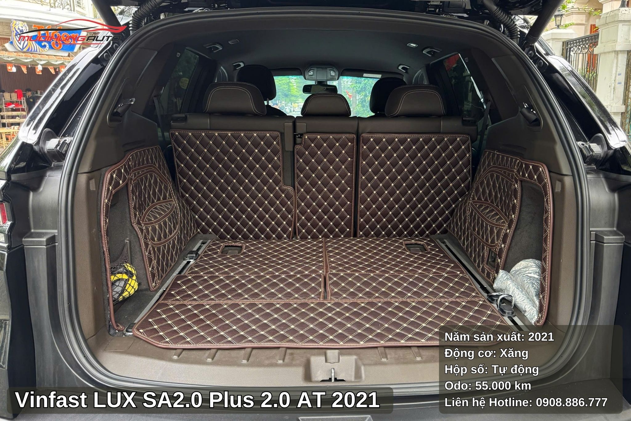 Vinfast LUX SA2.0 Plus 2.0 AT 2021 nổi bật với khoang cốp sau rộng rãi