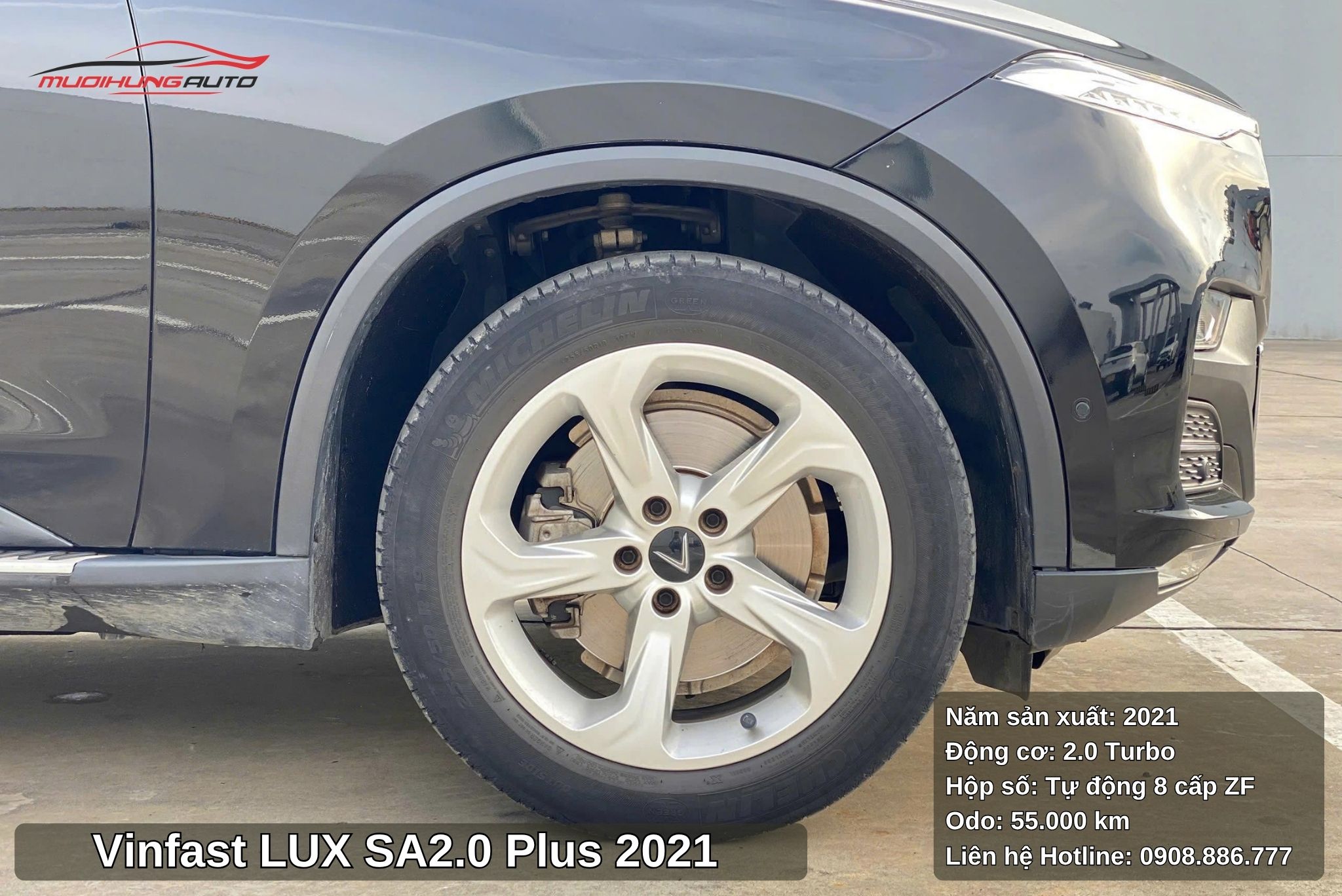 Vinfast LUX SA2.0 Plus 2021 sở hữu mâm đúc thể thao