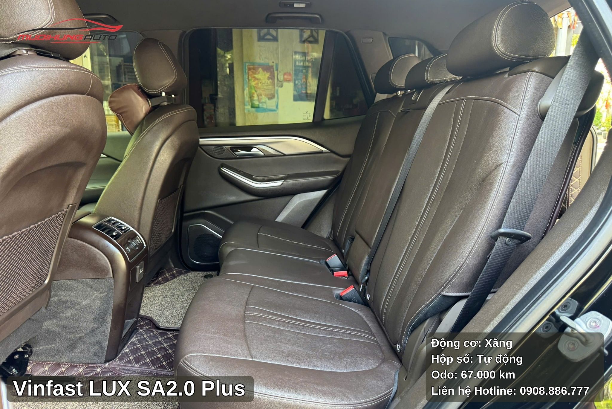 Vinfast LUX SA2.0 Plus được trang bị ghế da cao cấp