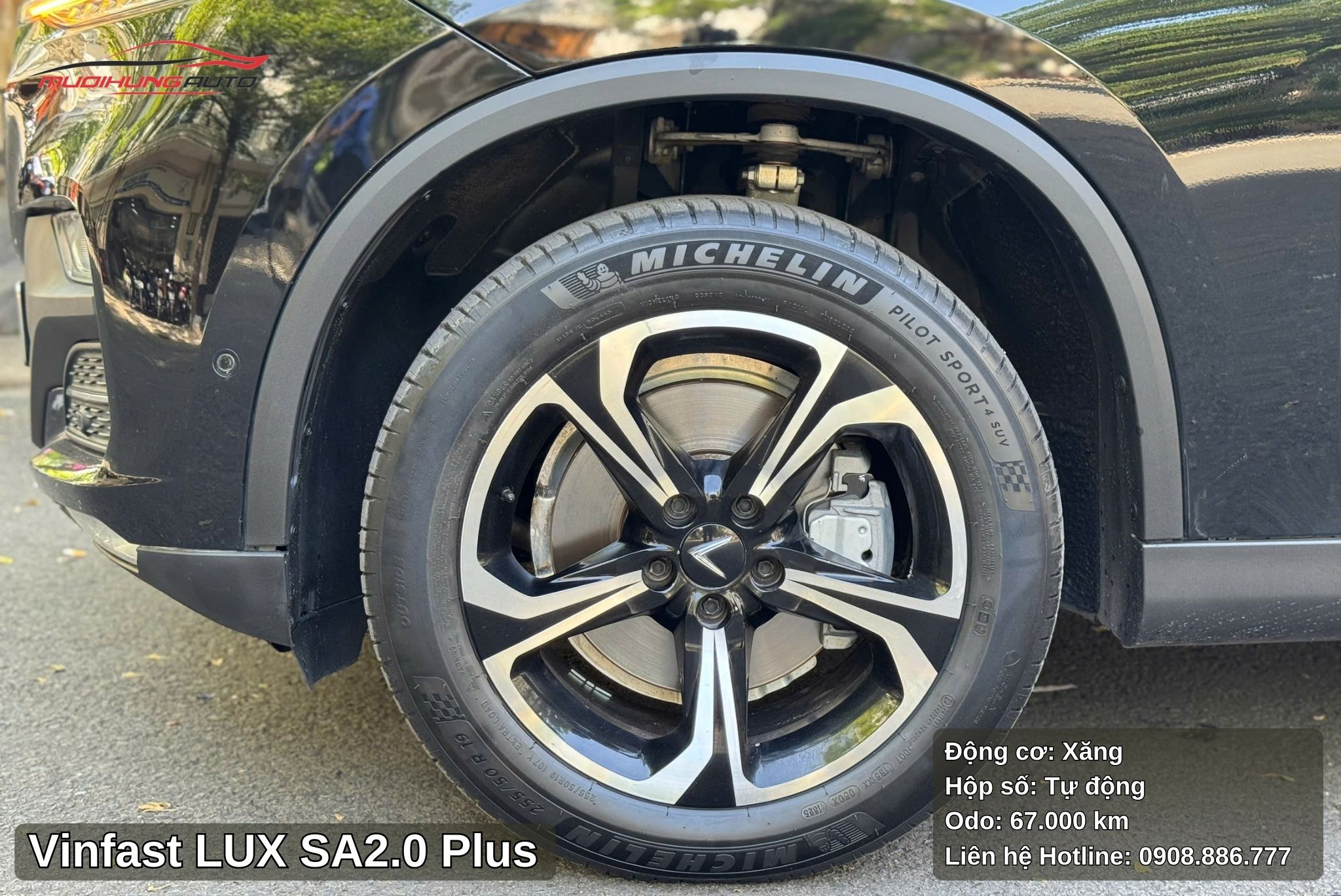 Vinfast LUX SA2.0 Plus sở hữu bộ mâm đúc thể thao