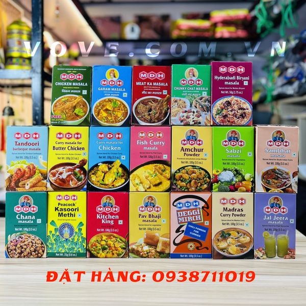 Các loại gia vị hỗn hợp (hiệu MDH)