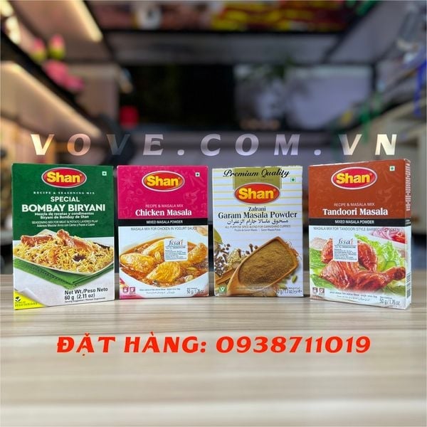 Các loại gia vị hiệu SHAN