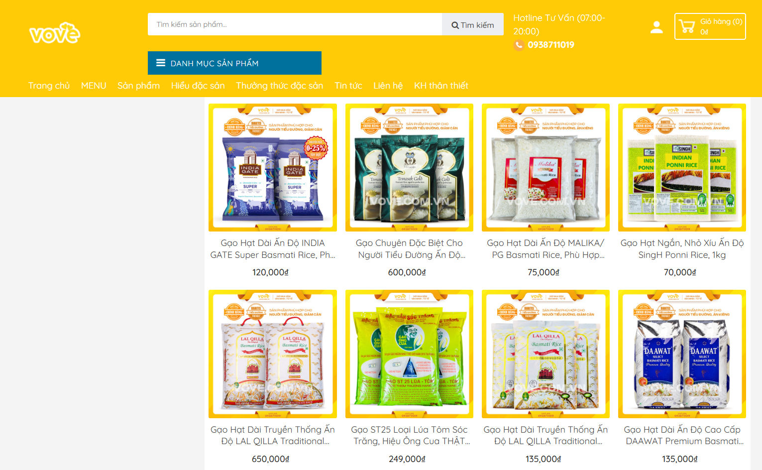 Hình ảnh minh họa cho thắc mắc mua gạo basmati ở đâu uy tín tại Việt Nam