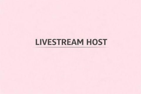 LIVESTREAM HOST