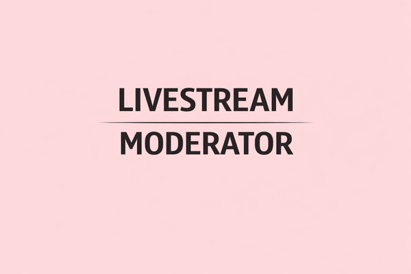 LIVESTREAM MODERATOR