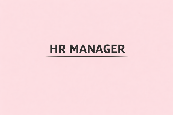 HR MANAGER