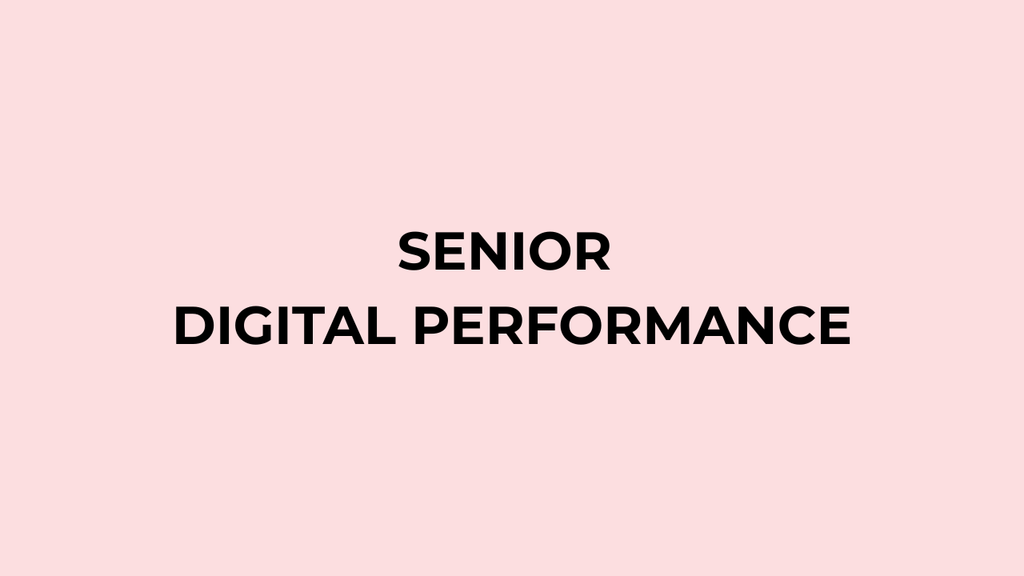 SENIOR DIGITAL PERFORMANCE