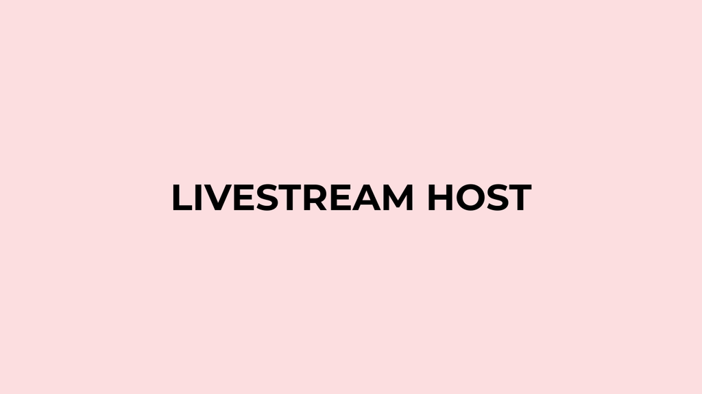 LIVESTREAM HOST