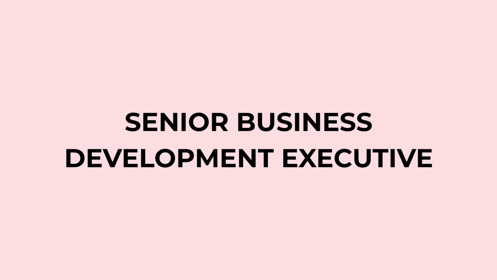 SENIOR BUSINESS DEVELOPMENT EXECUTIVE
