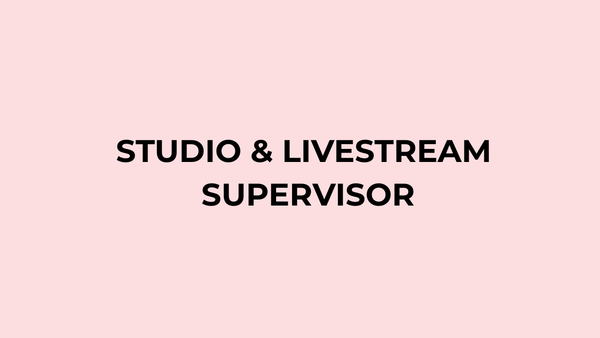 STUDIO & LIVESTREAM SUPERVISOR