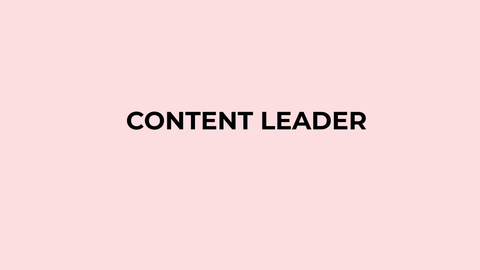 CONTENT LEADER