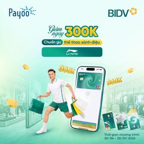 💳 THANH TOÁN THÔNG MINH – NHẬN NGAY ƯU ĐÃI 300.000Đ CÙNG LI-NING