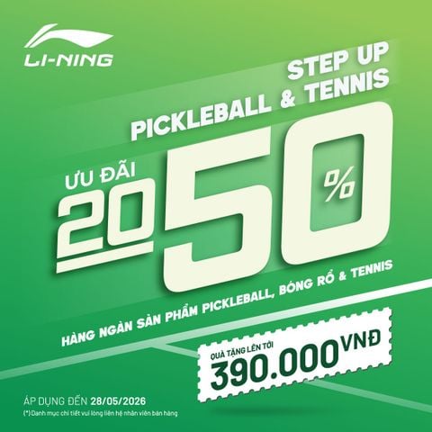 ƯU ĐÃI TỚI 50% CHO HÀNG NGÀN SẢN PHẨM PICKLEBALL, BÓNG RỔ VÀ TENNIS