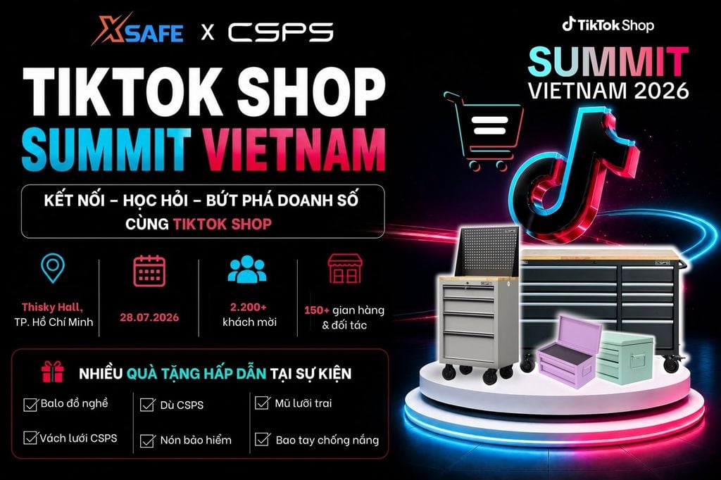 CSPS x XSAFE Cùng Nhiều Thương Hiệu Tại TikTok Shop Summit Vietnam 2026