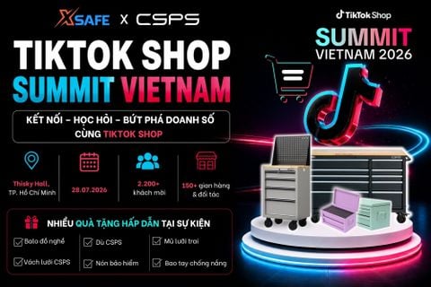 CSPS x XSAFE Cùng Nhiều Thương Hiệu Tại TikTok Shop Summit Vietnam 2026