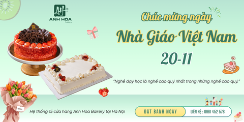 BÁNH KEM TRI ÂN NGÀY NHÀ GIÁO VIỆT NAM 20/11