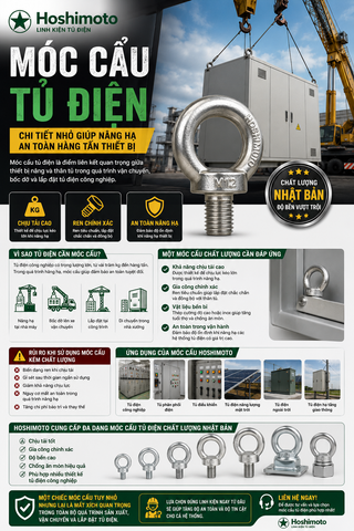 MÓC CẨU TỦ ĐIỆN – CHI TIẾT NHỎ GIÚP NÂNG HẠ AN TOÀN HÀNG TẤN THIẾT BỊ