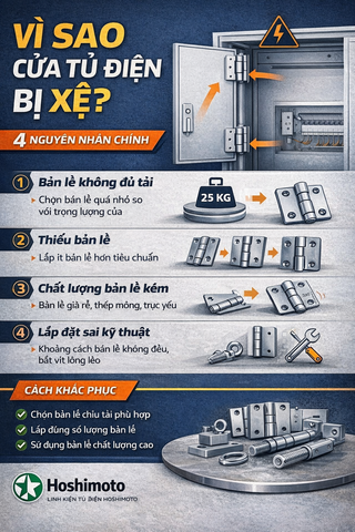 Vì Sao Cửa Tủ Điện Bị Xệ Sau Một Thời Gian Sử Dụng?