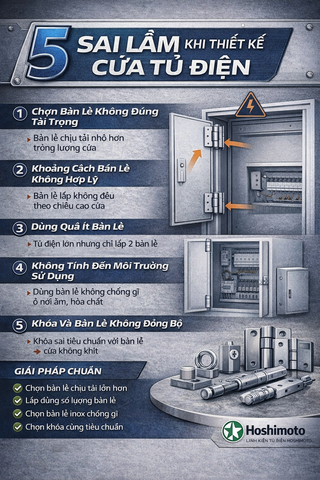 5 Sai Lầm Khi Thiết Kế Cửa Tủ Điện Khiến Tủ Nhanh Hỏng