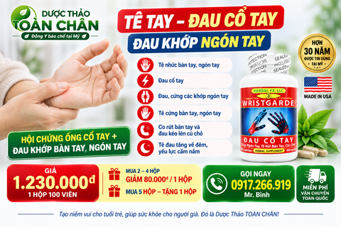BỆNH TÊ TAY - ĐAU BÀN TAY VÀ CỔ TAY