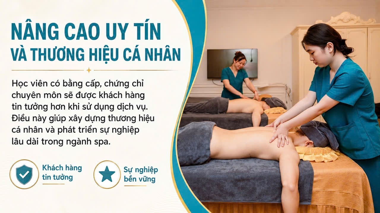 Sau khi tốt nghiệp khóa học Spa, học viên nhận được Bằng Cấp – Chứng Chỉ gì?