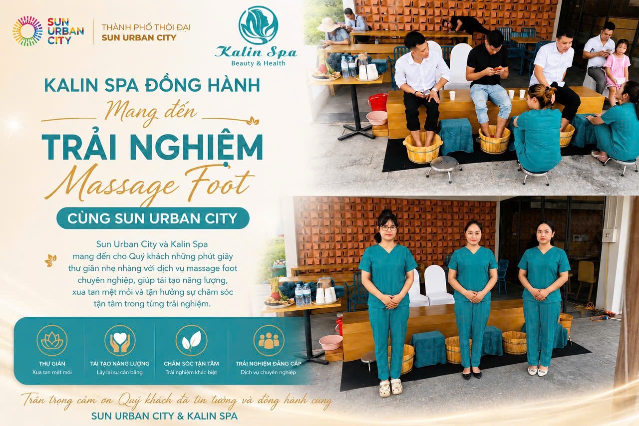 Sun Urban City tổ chức “Workshop Massage Foot” – Món quà tri ân dành cho khách hàng