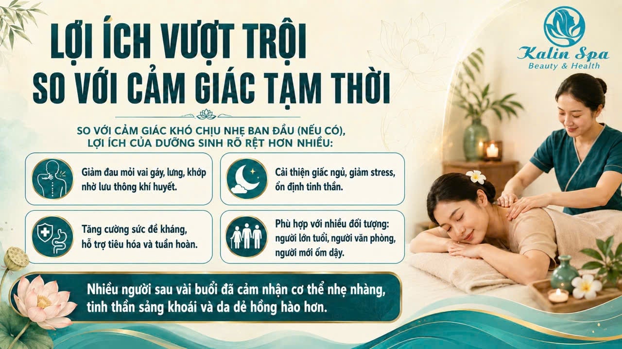 Dưỡng sinh có gây đau hay khó chịu không?