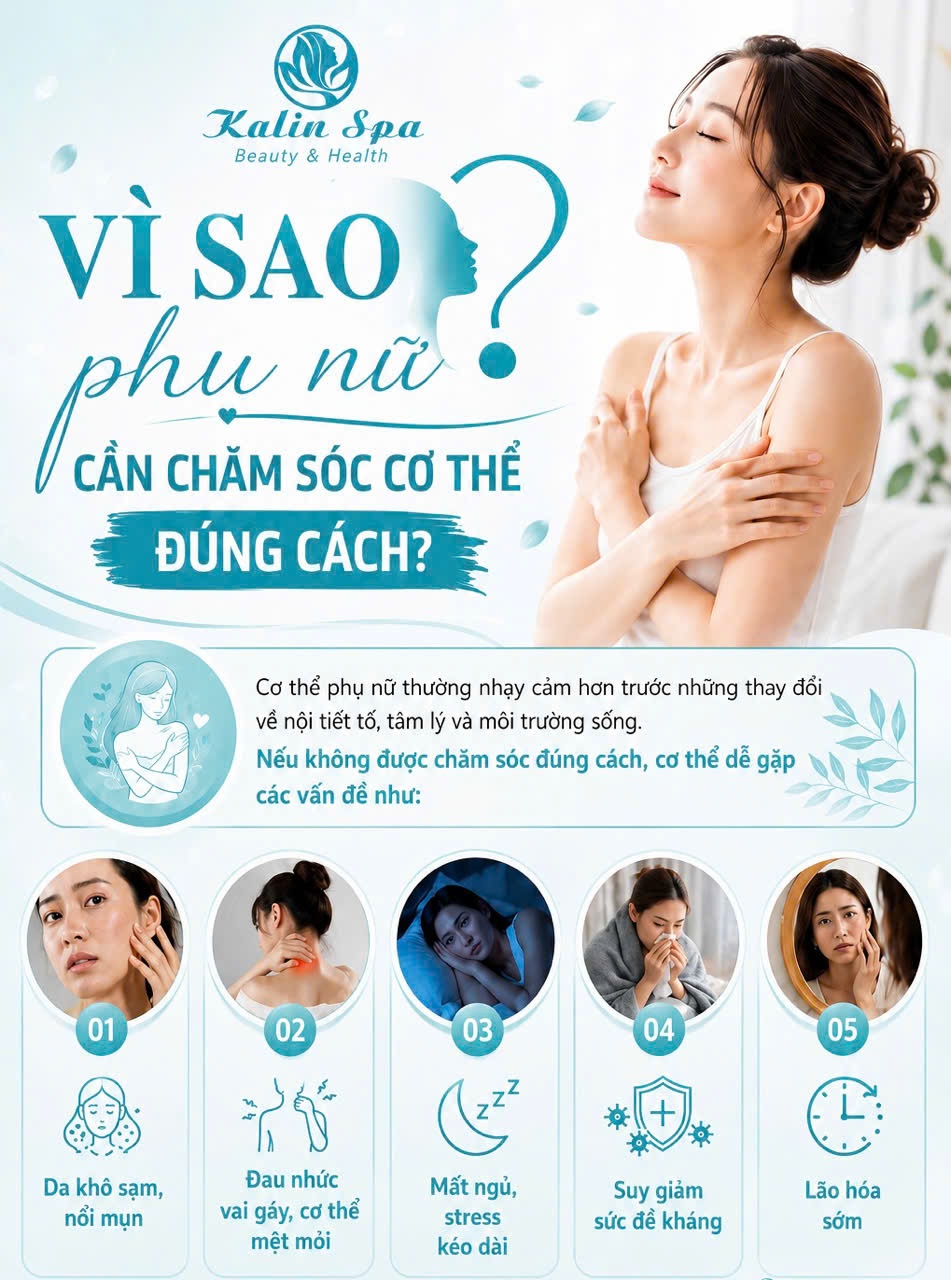 Chăm sóc cơ thể đúng cách giúp phụ nữ khỏe và đẹp hơn