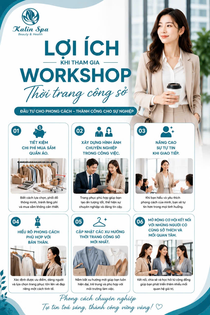 Workshop thời trang công sở – Mặc đẹp không cần tốn kém