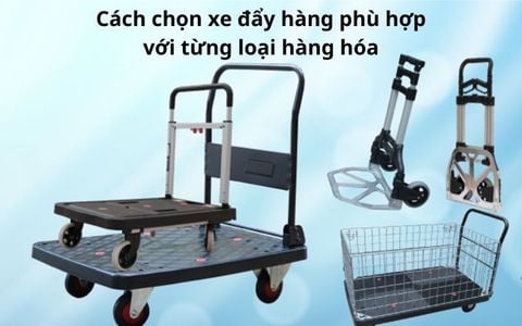 Cách chọn xe đẩy hàng phù hợp với từng loại hàng hóa