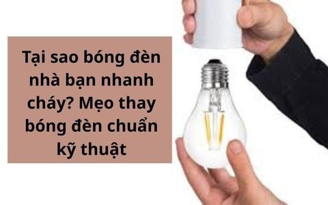 Tại sao bóng đèn nhà bạn nhanh cháy? Mẹo thay bóng đèn chuẩn kỹ thuật