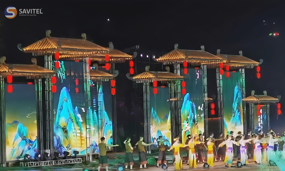 Màn hình lưới LED có độ trong suốt cao