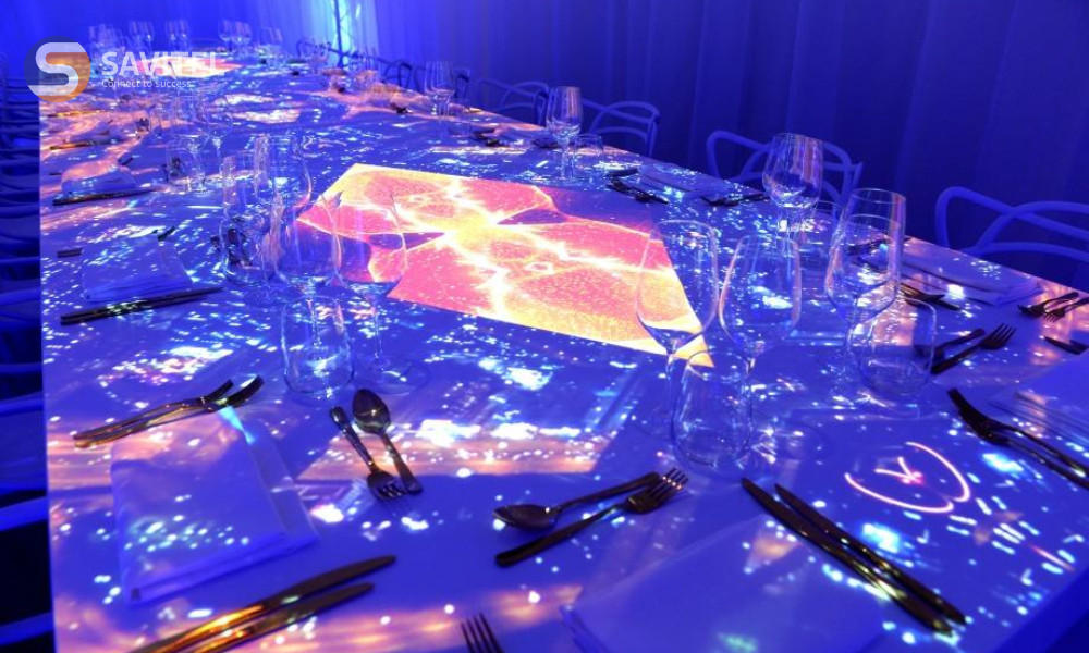 Ứng dụng 3D Mapping trong nhà hàng, tiệc cưới và không gian trải nghiệm