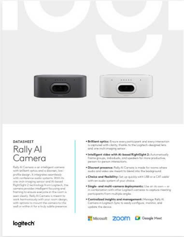 Camera hội nghị Logitech Rally AI Camera