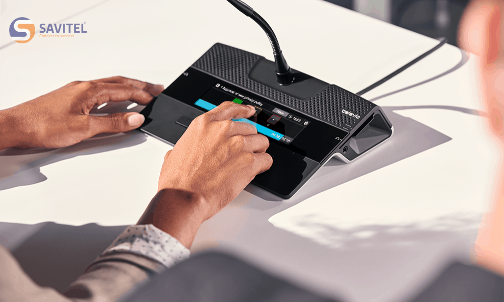 Thiết bị hội nghị không dây để bàn Televic Confidea FLEX G4