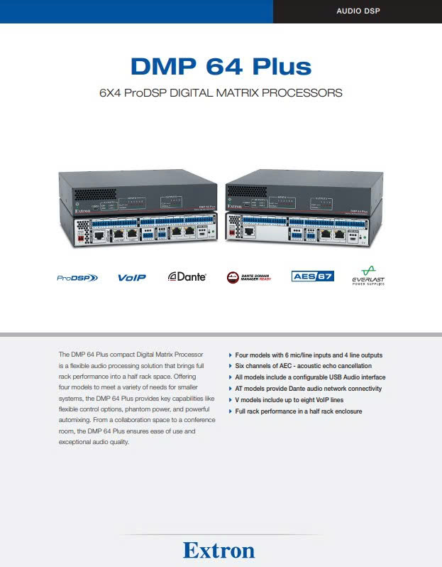 DMP 64 Plus Datasheet
