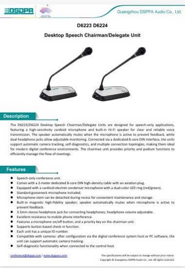 DSPPA D6223 Datasheet