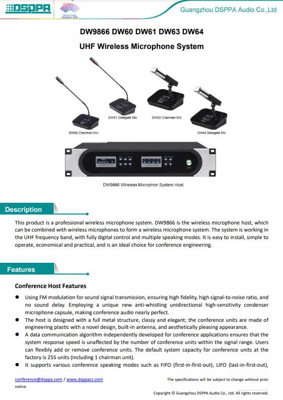 DW60 Datasheet