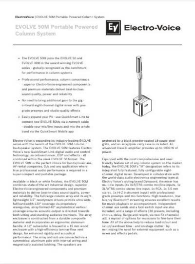 EVOLVE 50M Datasheet