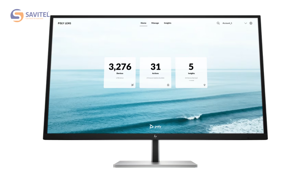 Được hỗ trợ phần mềm Poly Lens