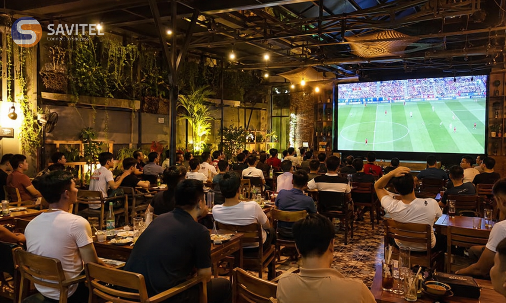 Hệ thống màn hình lớn cho sự kiện bóng đá theo mùa
