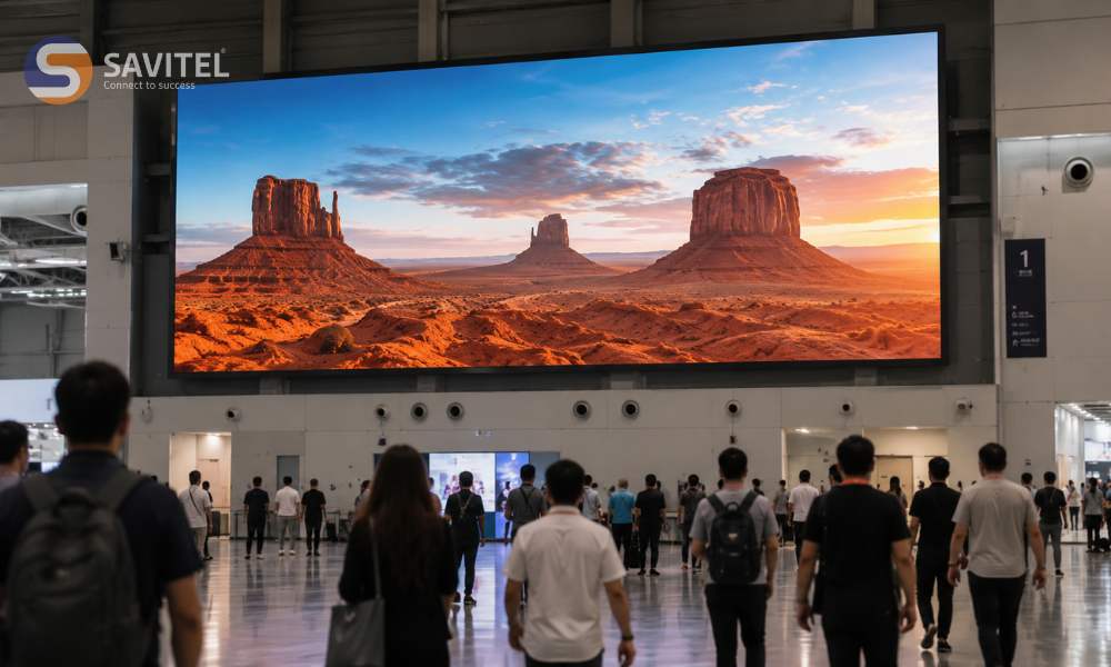 LED pixel pitch lớn hơn