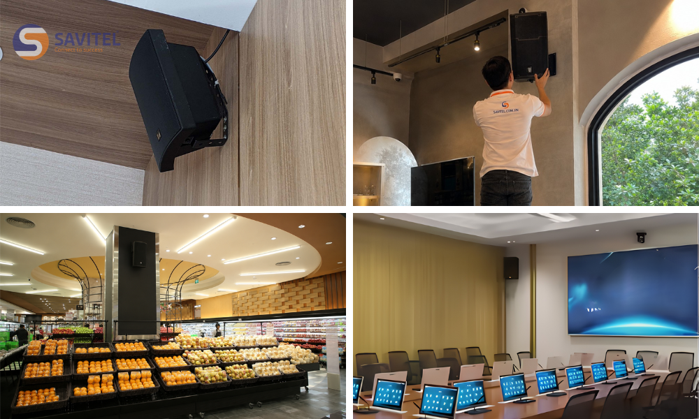 Ứng dụng loa hộp TOA