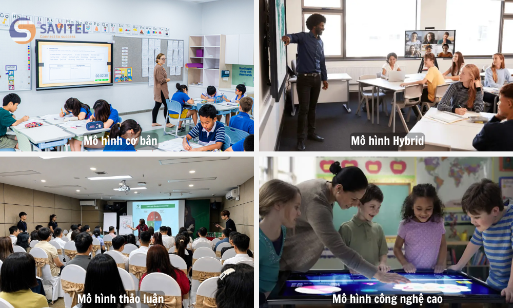 Bốn mô hình lớp học thông minh phổ biến