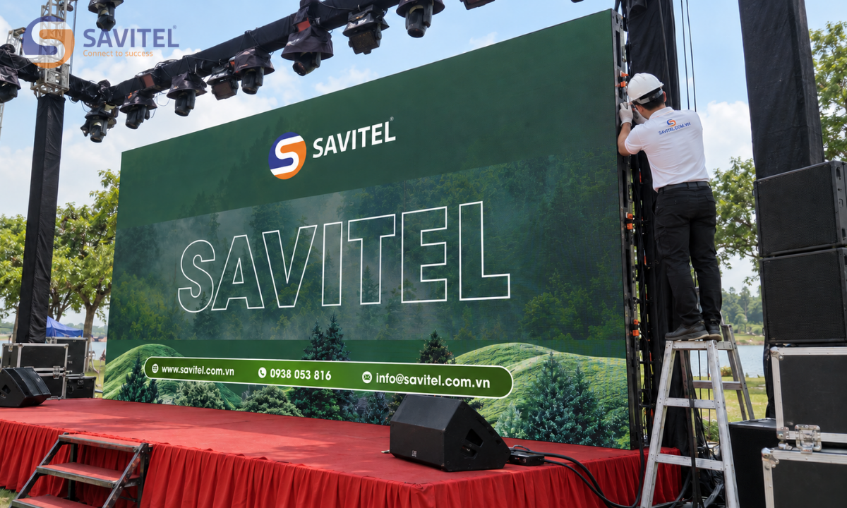Quy trình triển khai màn hình LED ngoài trời tại SAVITEL