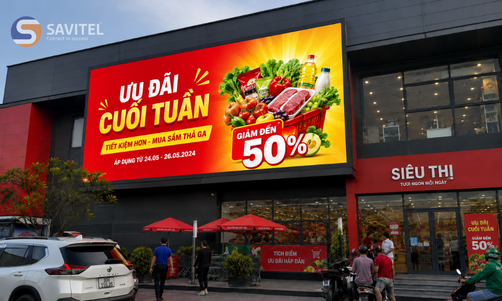 Màn hình LED quảng cáo khu vực lớn