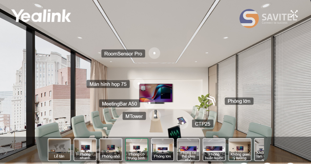 Giải pháp họp tổng thể cho phòng họp vừa (Medium Room)