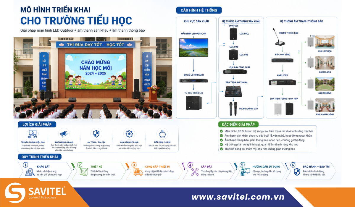 Tham khảo Mô Hình Triển Khai Trường Tiểu Học