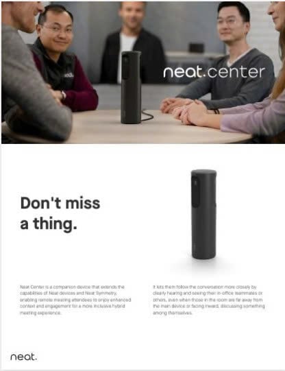 Neat Center Datasheet