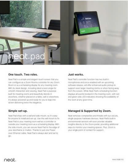 Neat Pad Pro Datasheet